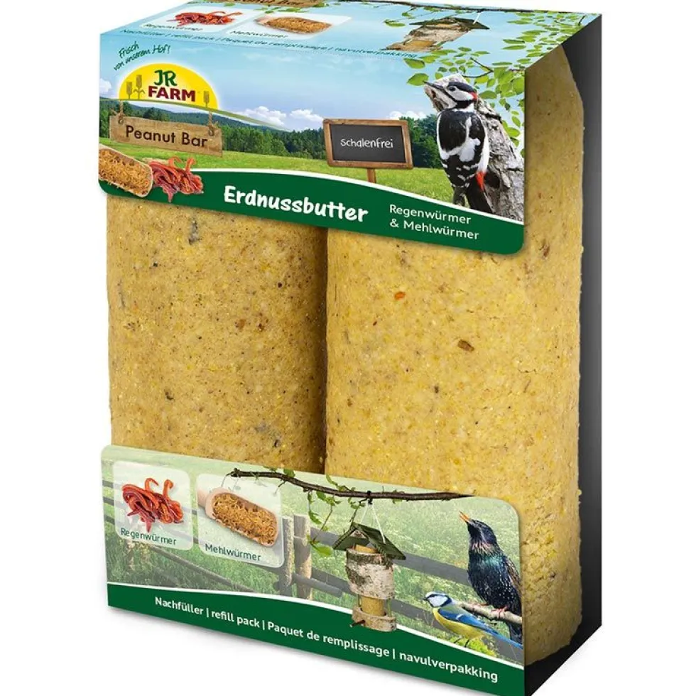 JR Farm Peanut Bar 2er-Pack Regenwürmer+Mehlwürmer 700g