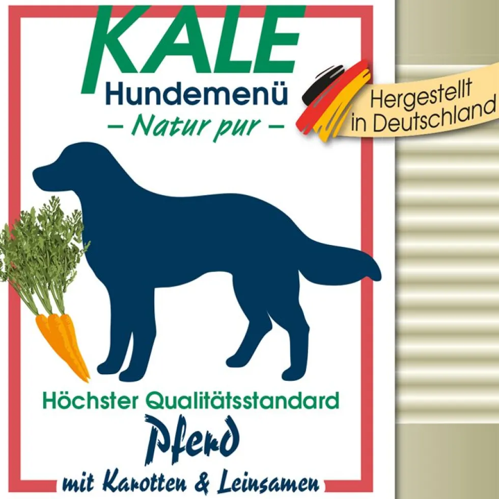Kale Dose Pferd mit Karotten & Leinsamen