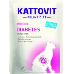 Kattovit Pouch Diabetes mit Lachs 85g