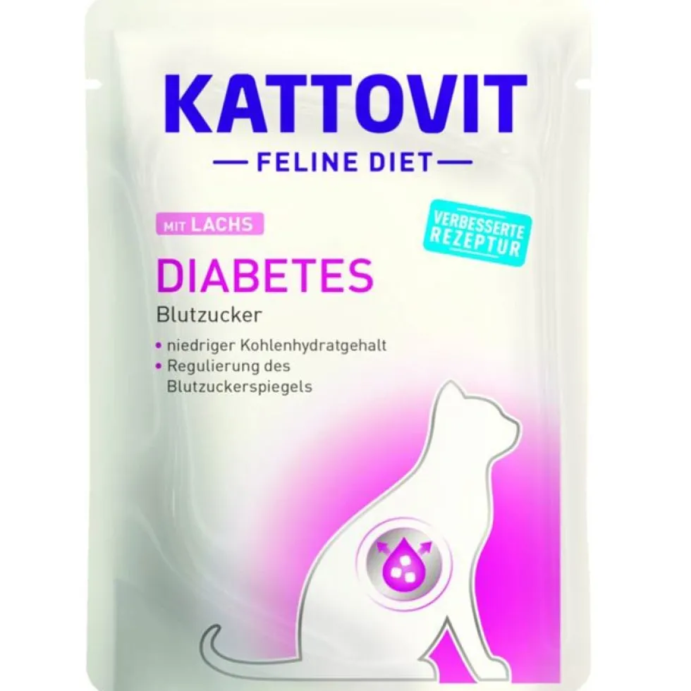 Kattovit Pouch Diabetes mit Lachs 85g