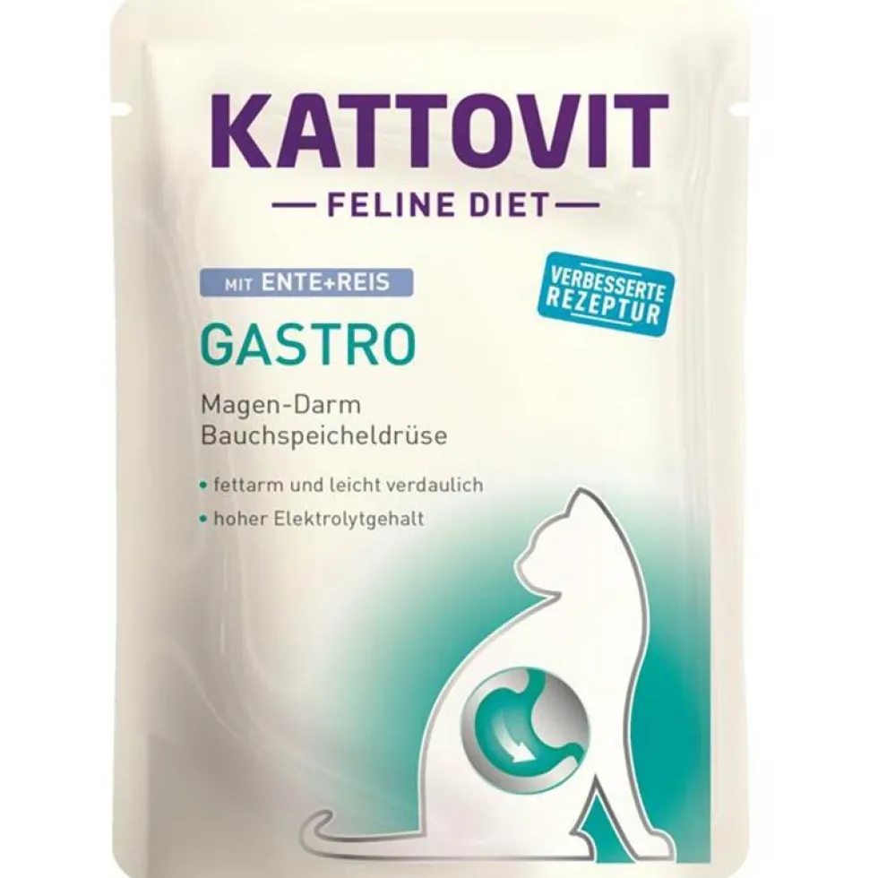 Kattovit Pouch Gastro mit Ente & Reis 85g