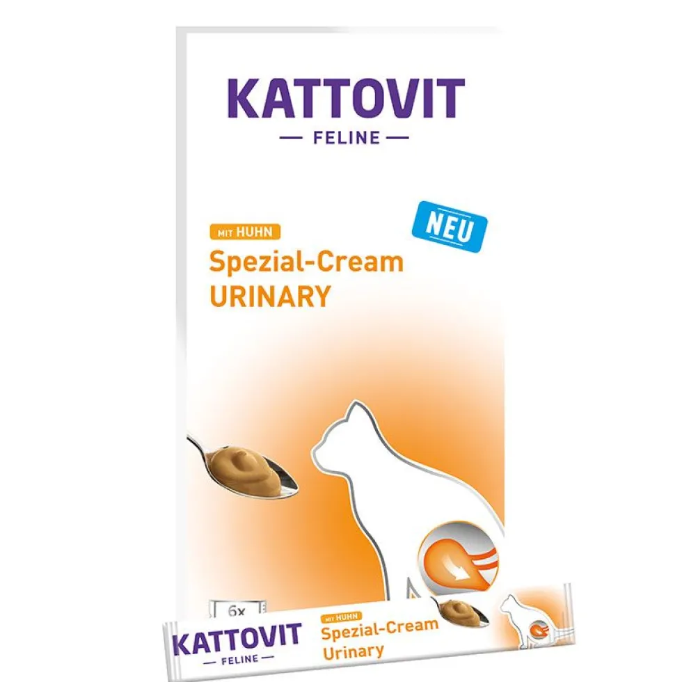 Kattovit Urinary mit Huhn Spezial-Cream 6x15g