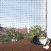 Katzen Schutznetz, 4 x 3 m, schwarz