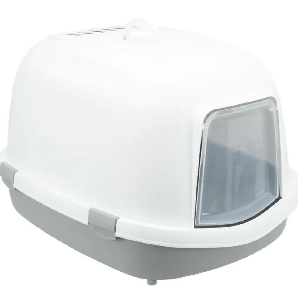 Katzentoilette Primo XXL Top m. Haube, 56x47x71cm, grau/weiß