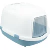 Katzentoilette Primo XXL Top m. Haube, 56x47x71cm, blau/weiß