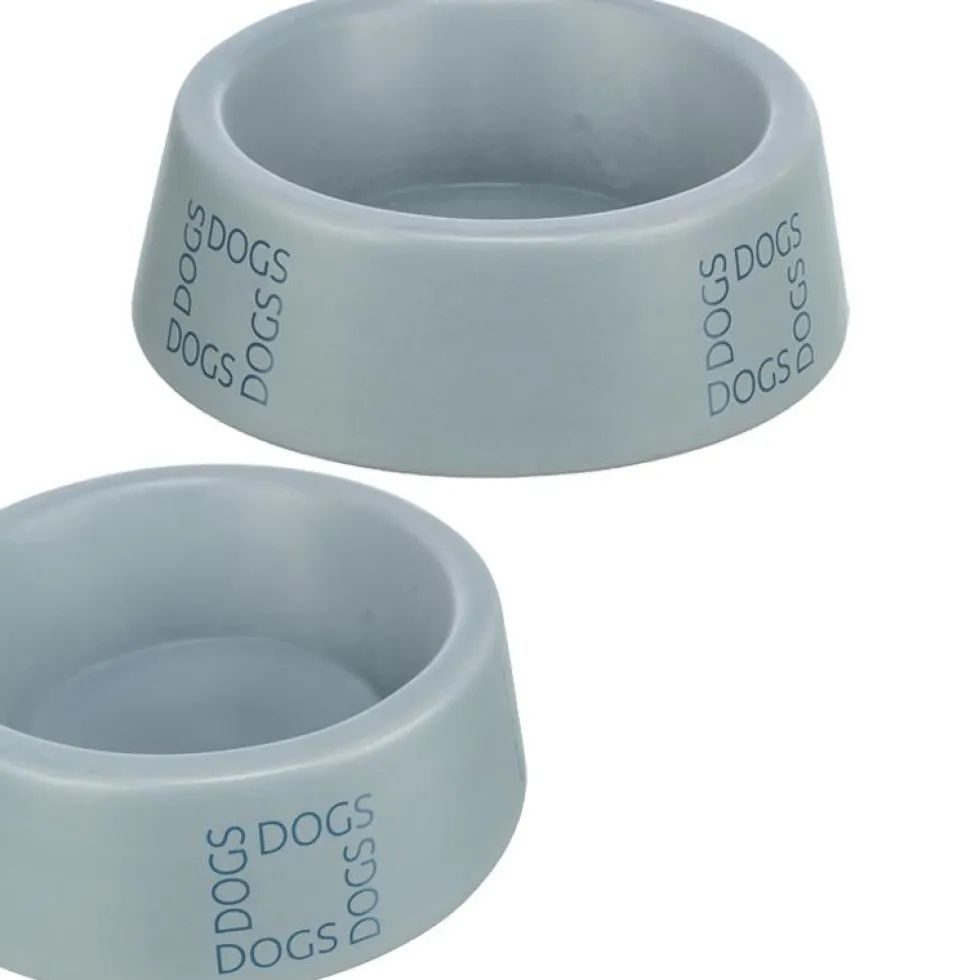 Keramiknapf Dogs, grau/blau