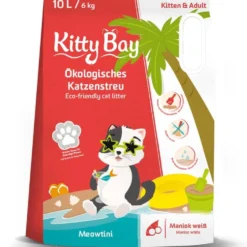 Kitty Bay Katzenstreu Meowtini - Maniok weiß 10 Liter