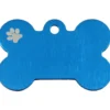 Knochen Groß Blau mit Motiv Pfote