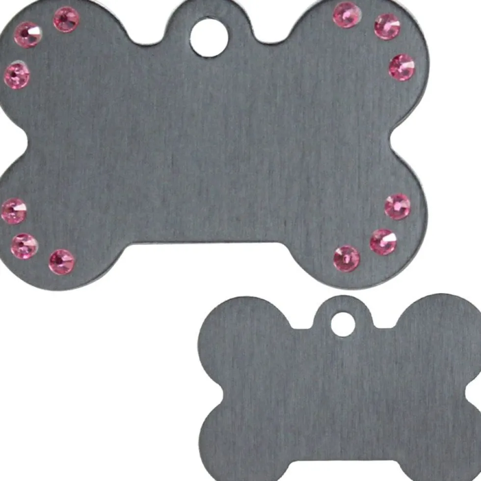 Knochen Groß Grau + St. Pink