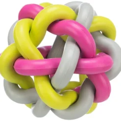 Knotenball, bunt, Naturgummi 10 cm