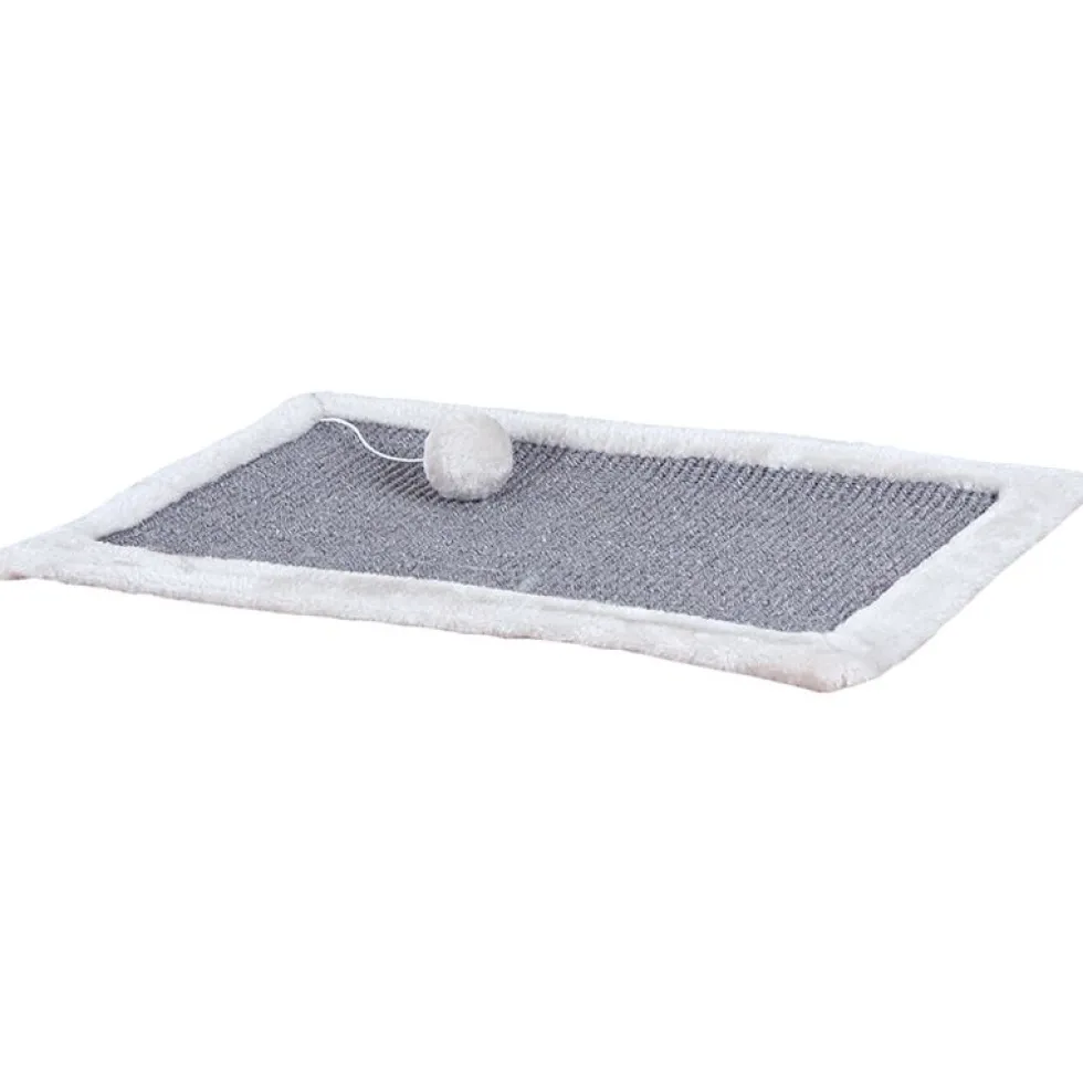 Kratzmatte Plüsch 55x35 cm, grau