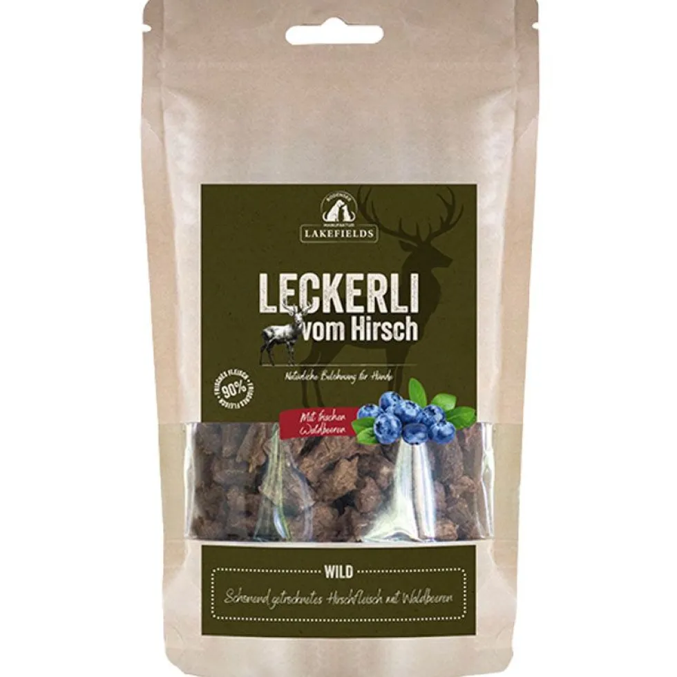 Lakefields Leckerli Trockenfleisch Hirsch 150g