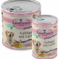 Landfleisch pur Geflügel mit Lachs