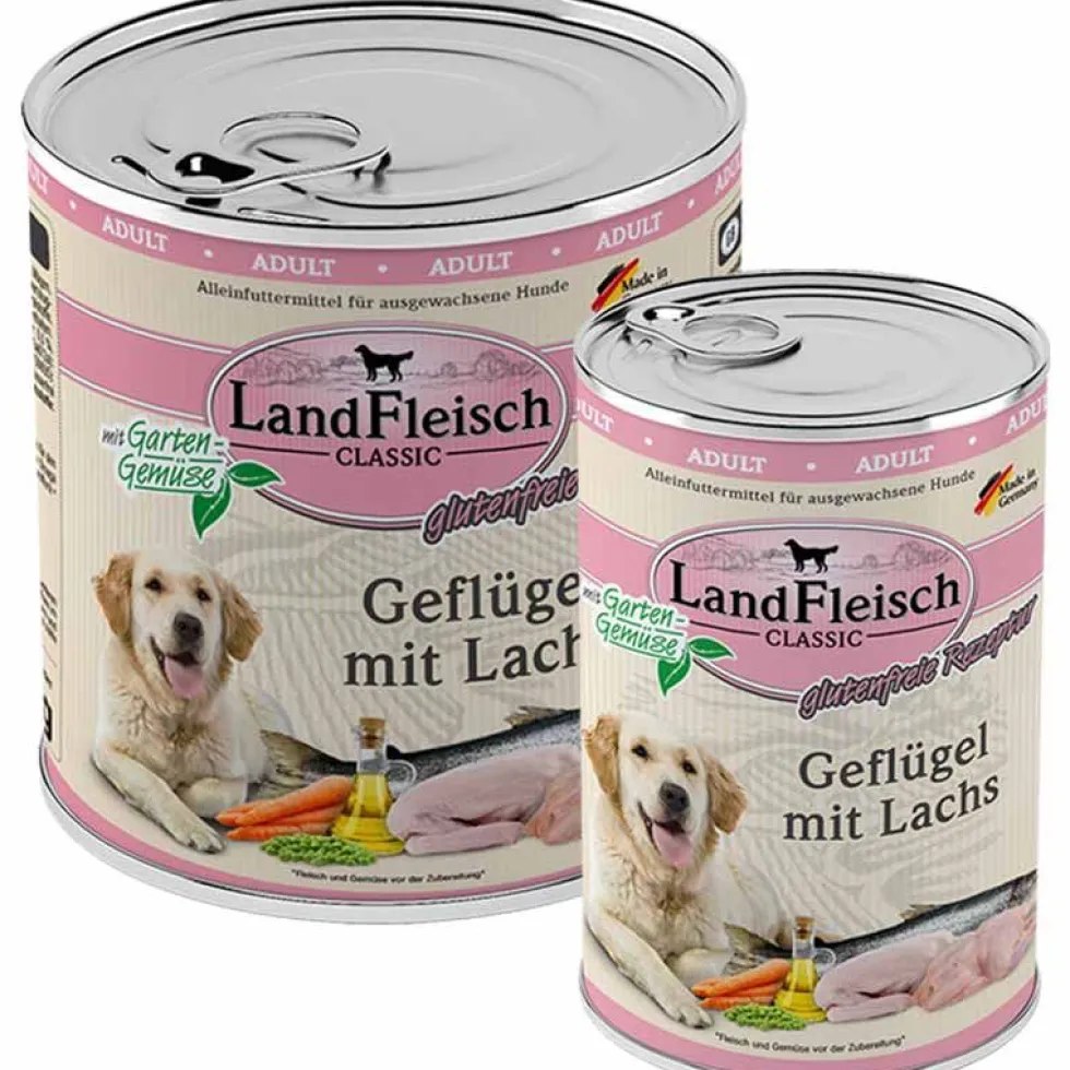 Landfleisch pur Geflügel mit Lachs