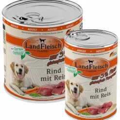 Landfleisch pur Rind mit Reis (Extra mager)