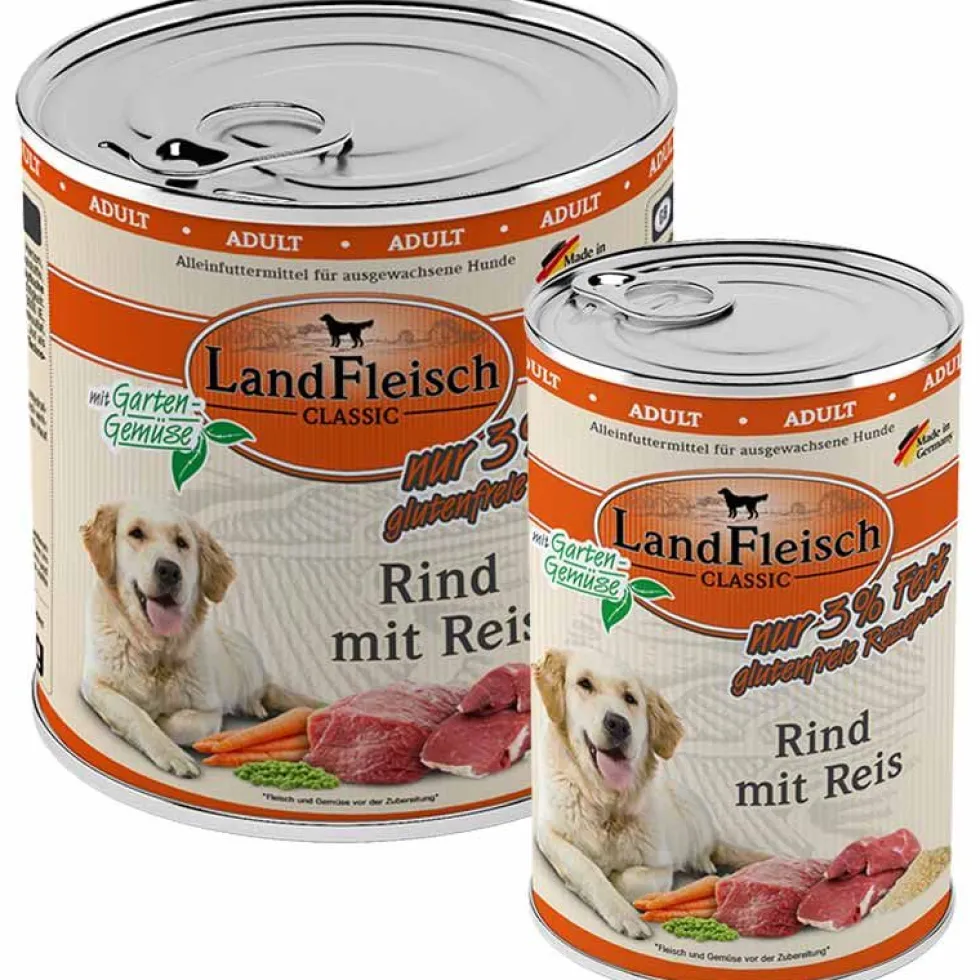 Landfleisch pur Rind mit Reis (Extra mager)