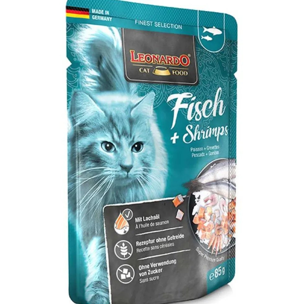 Leonardo Pouch Fisch + Shrimps 85g