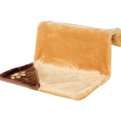Liegemulde für Heizkörper, Plüsch, 45x24x31 cm, hellbraun