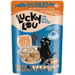 Lucky Lou Extrafood Makrelenfilet + Seebrasse in Broth
