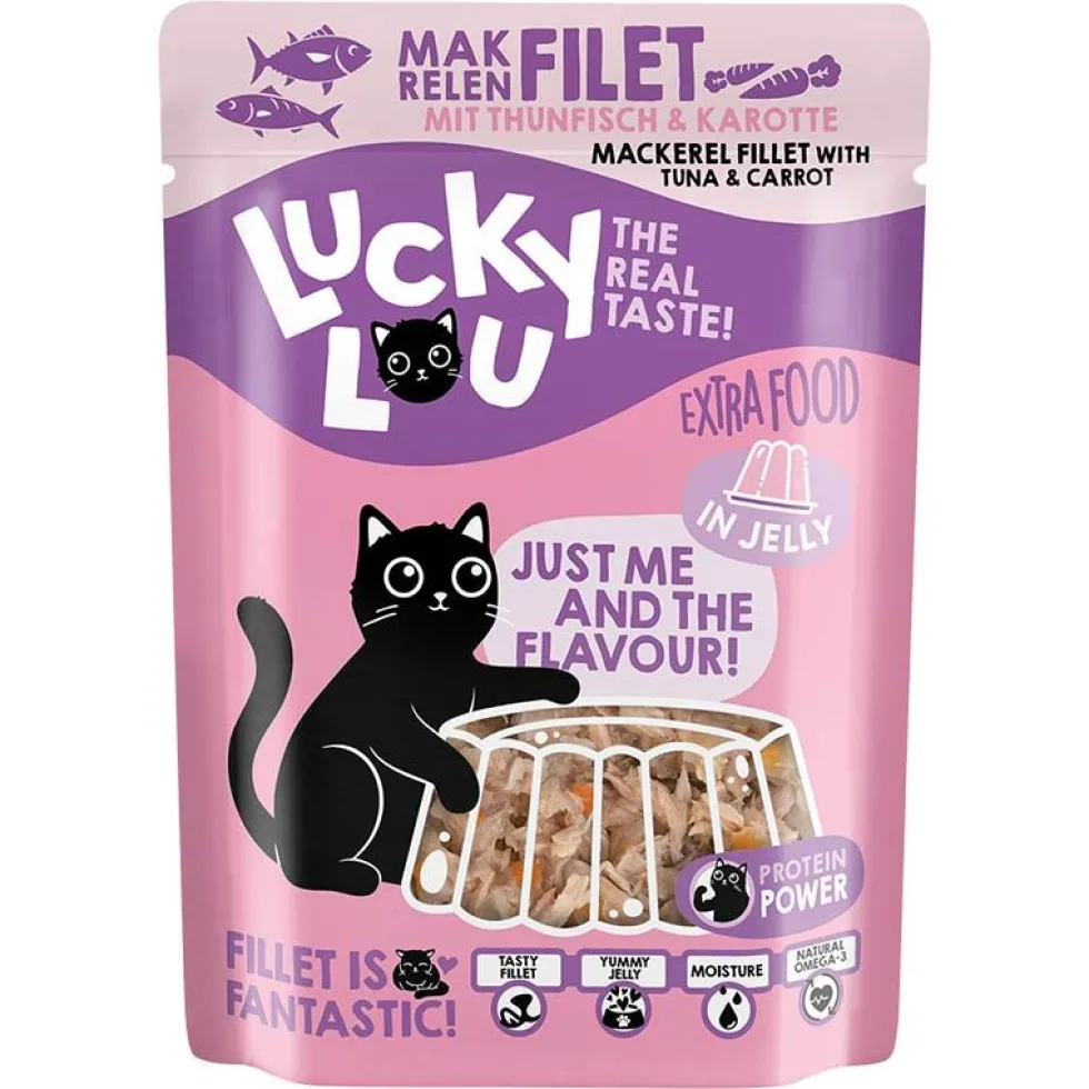 Lucky Lou Extrafood Makrelenfilet + Thunfisch in Jelly