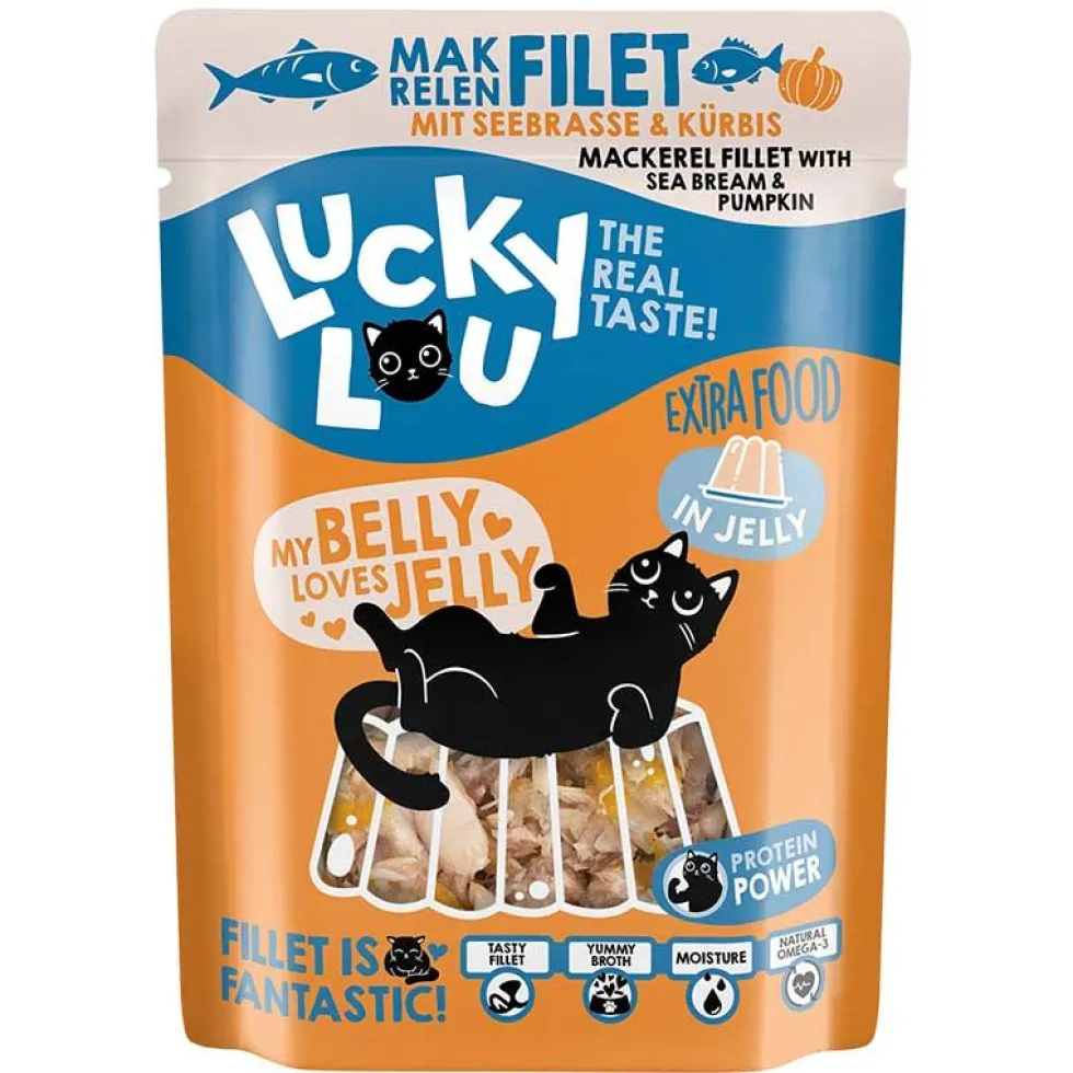 Lucky Lou Extrafood Makrelenfilet + Seebrasse in Jelly