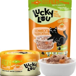 Lucky Lou Extrafood Thunfisch mit Karotte in Broth