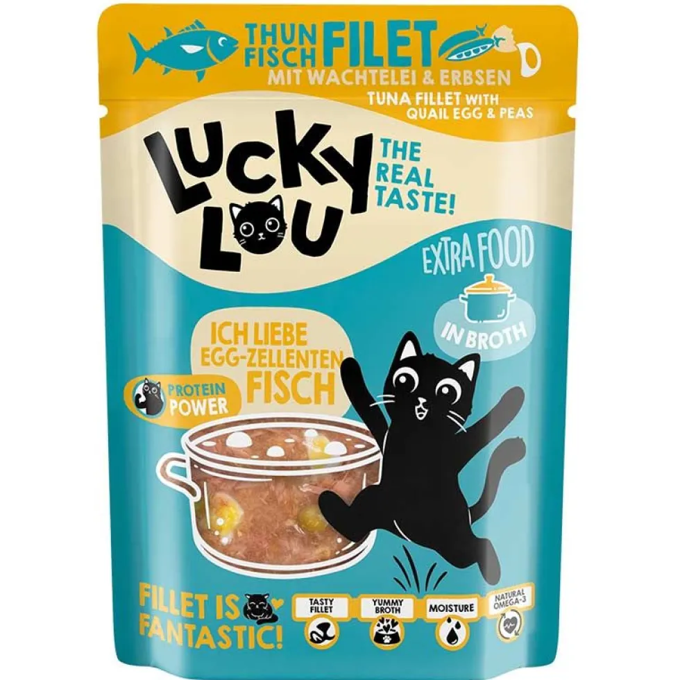 Lucky Lou Extrafood Thunfischfilet + Wachtelei in Broth