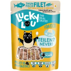 Lucky Lou Extrafood Thunfischfilet + Wachtelei in Jelly