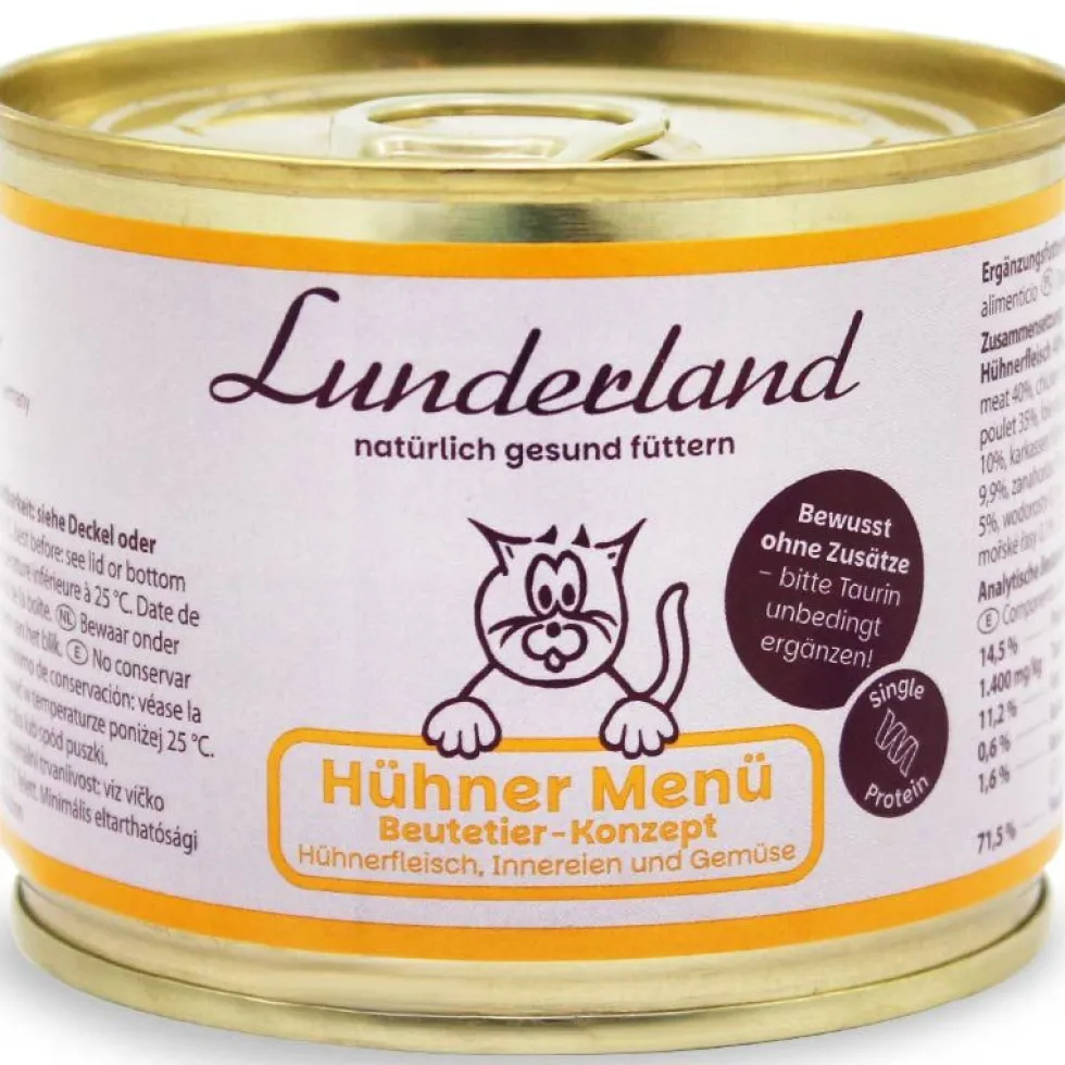 Lunderland Katze Hühner Menü 200g