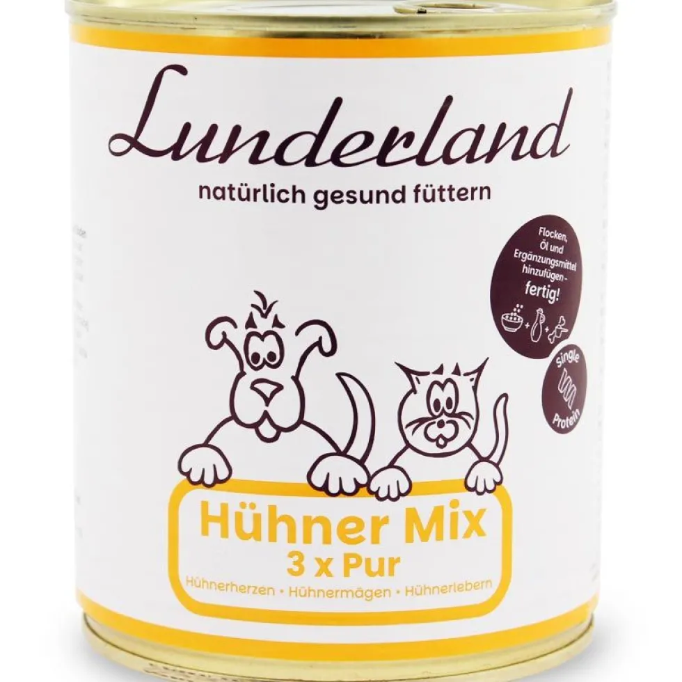 Lunderland Reinfleisch-Dose Hühner-Mix
