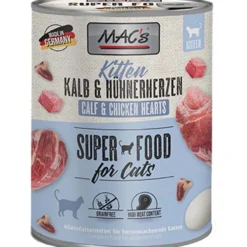 Macs Cat Dose Kitten Kalb und Hühnerherzen
