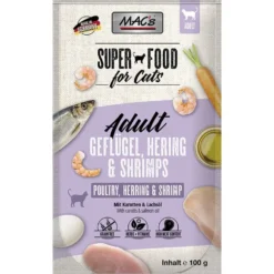 Macs Cat Pouch Geflügel, Hering + Shrimps 100g