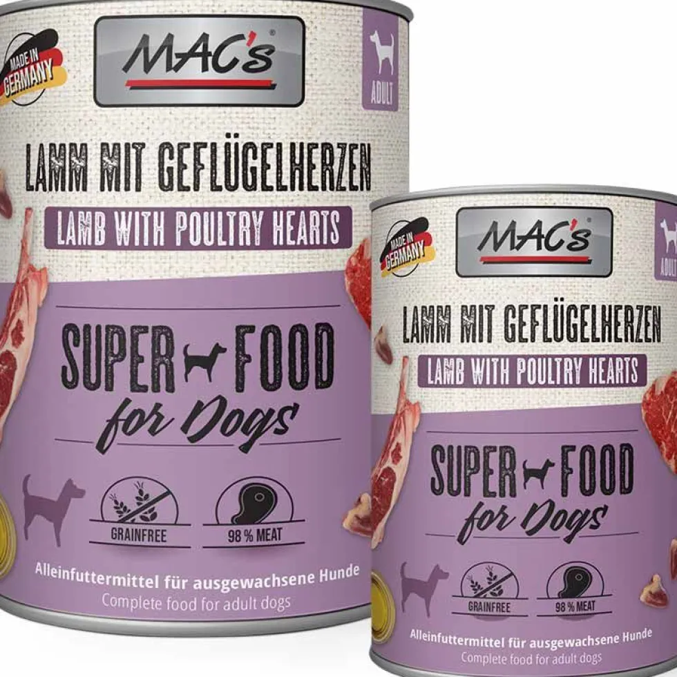 Macs Dog Lamm mit Geflügelherzen