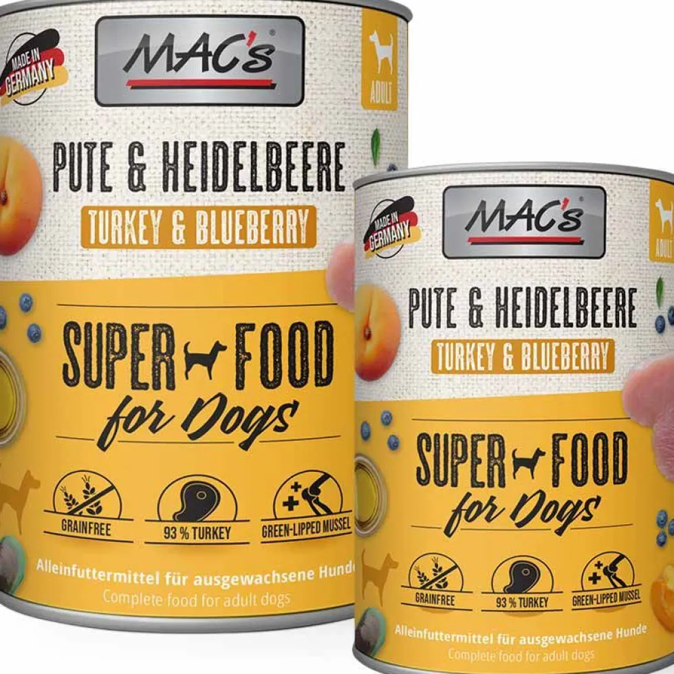 Macs Dog Pute und Heidelbeeren