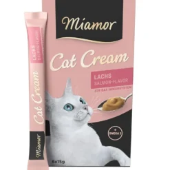 Miamor Cat-Snack Lachs-Cream 6x15g