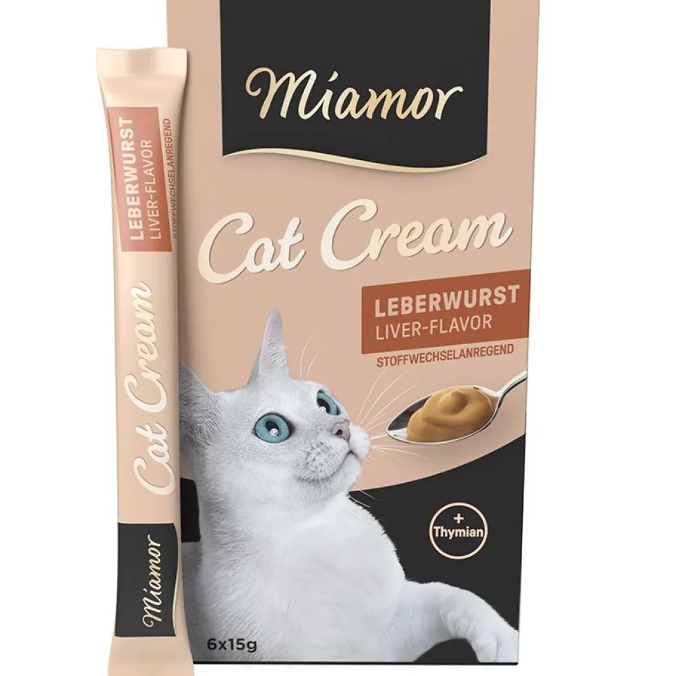 Miamor Cat-Snack Leberwurst-Cream 6x15g