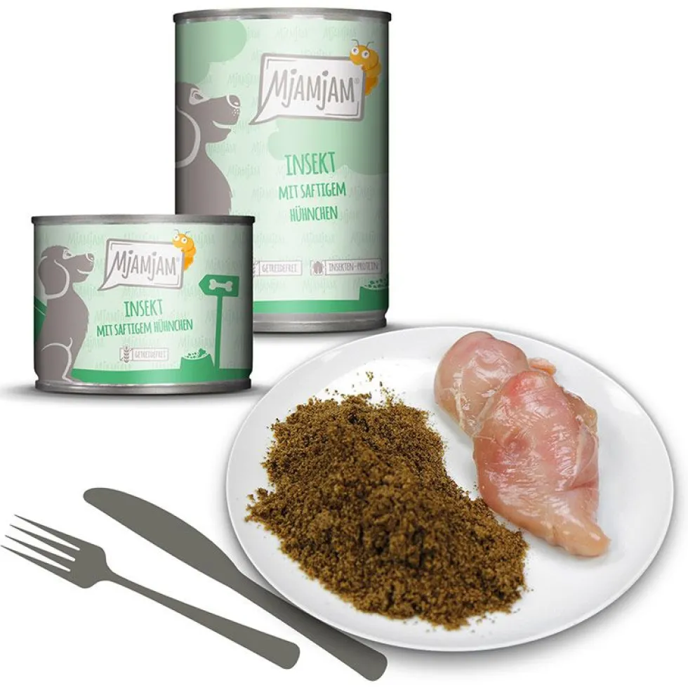 MjAMjAM Dog Dose Insekt mit saftigem Hühnchen