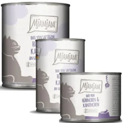 MjAMjAM DUO von saftigem Hühnchen + Kaninchen an Kürbis