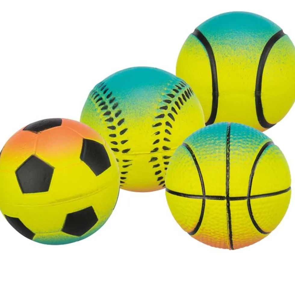 Neonball, schwimmt, Moosgummi, 7cm