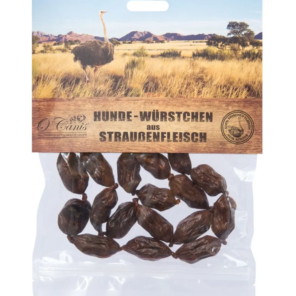 Ocanis Premium Hunde-Würstchen aus Straußenfleisch 100g