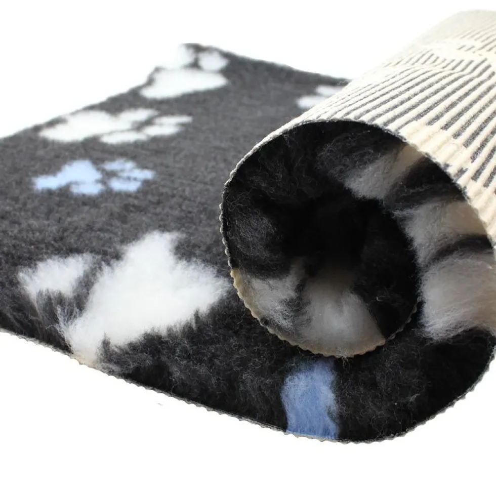 Original Vetbed® Isobed SL dunkelgrau+blaue Pfoten