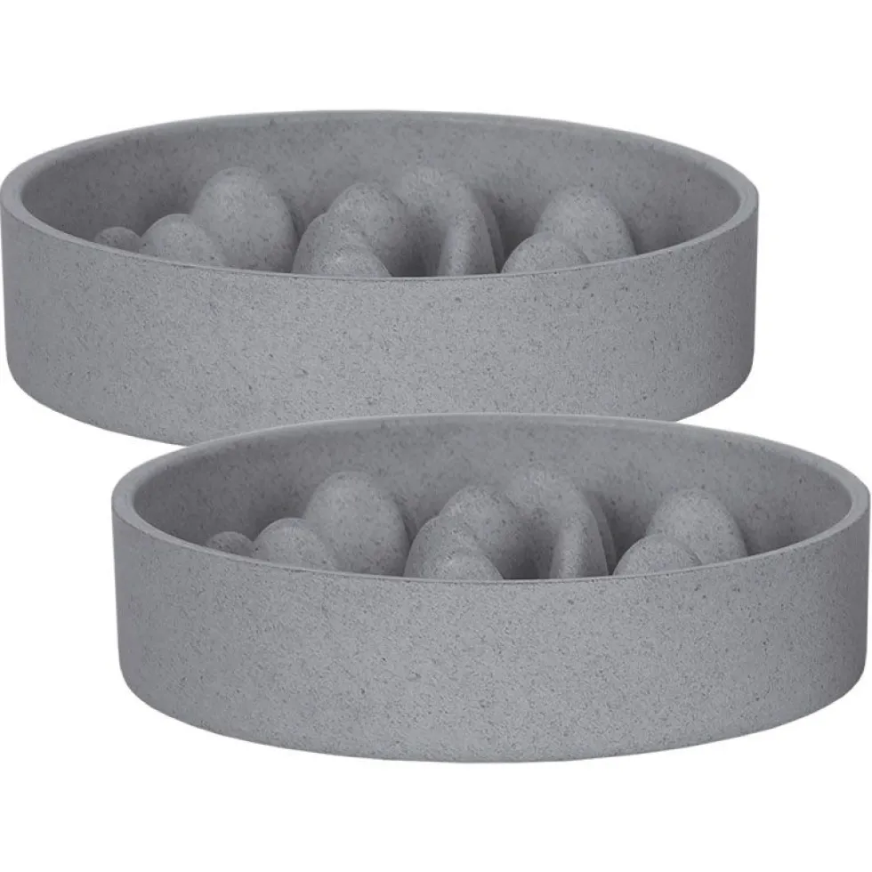 Petlando Bamboo Napf Anti-Schling, grau