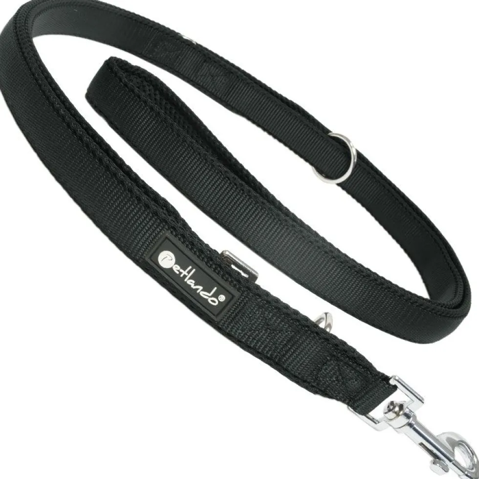 Petlando Mesh verstellbare Führleine, black