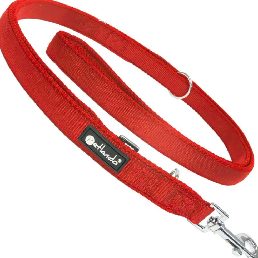 Petlando Mesh verstellbare Führleine, red