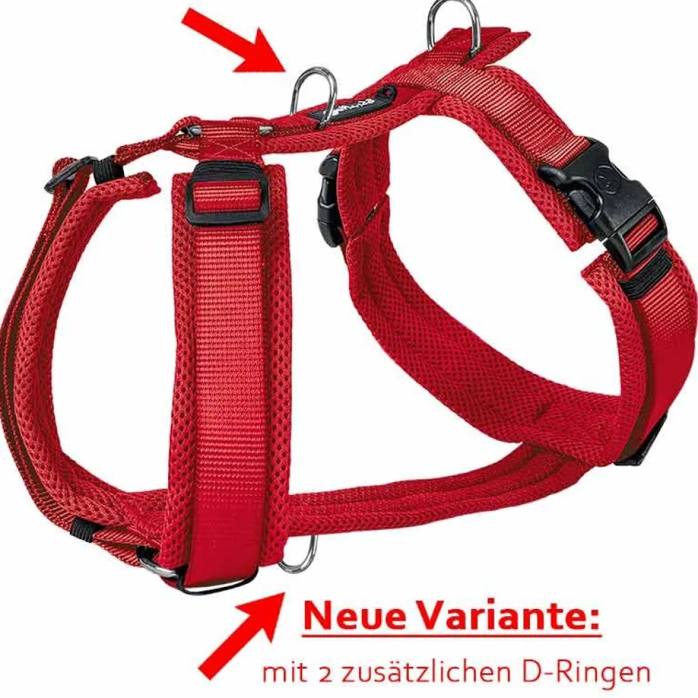 Petlando Mesh Y-Comfort Geschirr, red