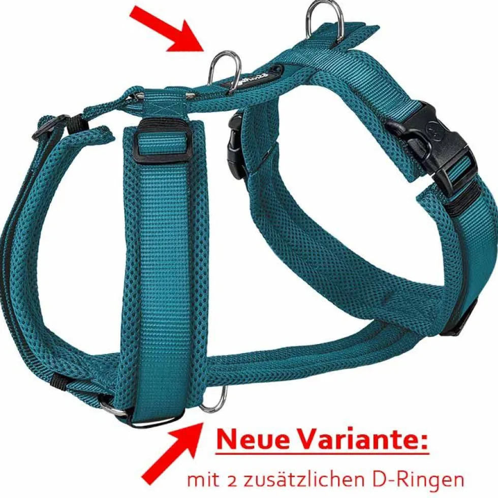 Petlando Mesh Y-Comfort Geschirr, petrol