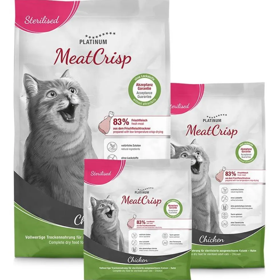 Platinum Katze MeatCrisp Sterilised Chicken