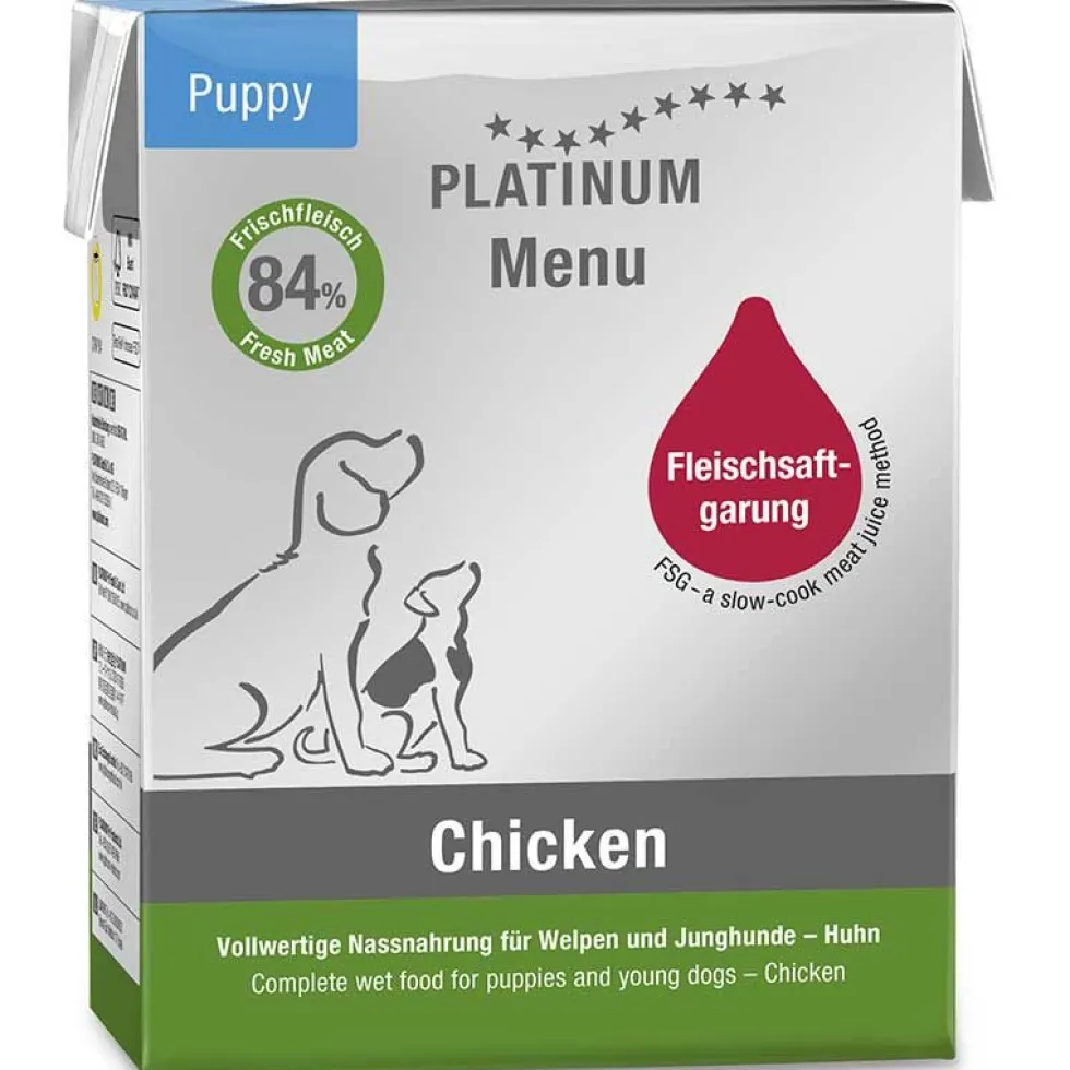 Platinum Menu Puppy Chicken 375g