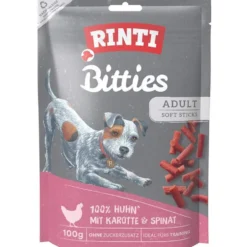 Rinti Snack Bitties Huhn mit Karotten & Spinat 100g