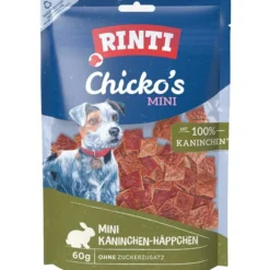 Rinti Snack Chickos MINI Kaninchen-Häppchen 60g